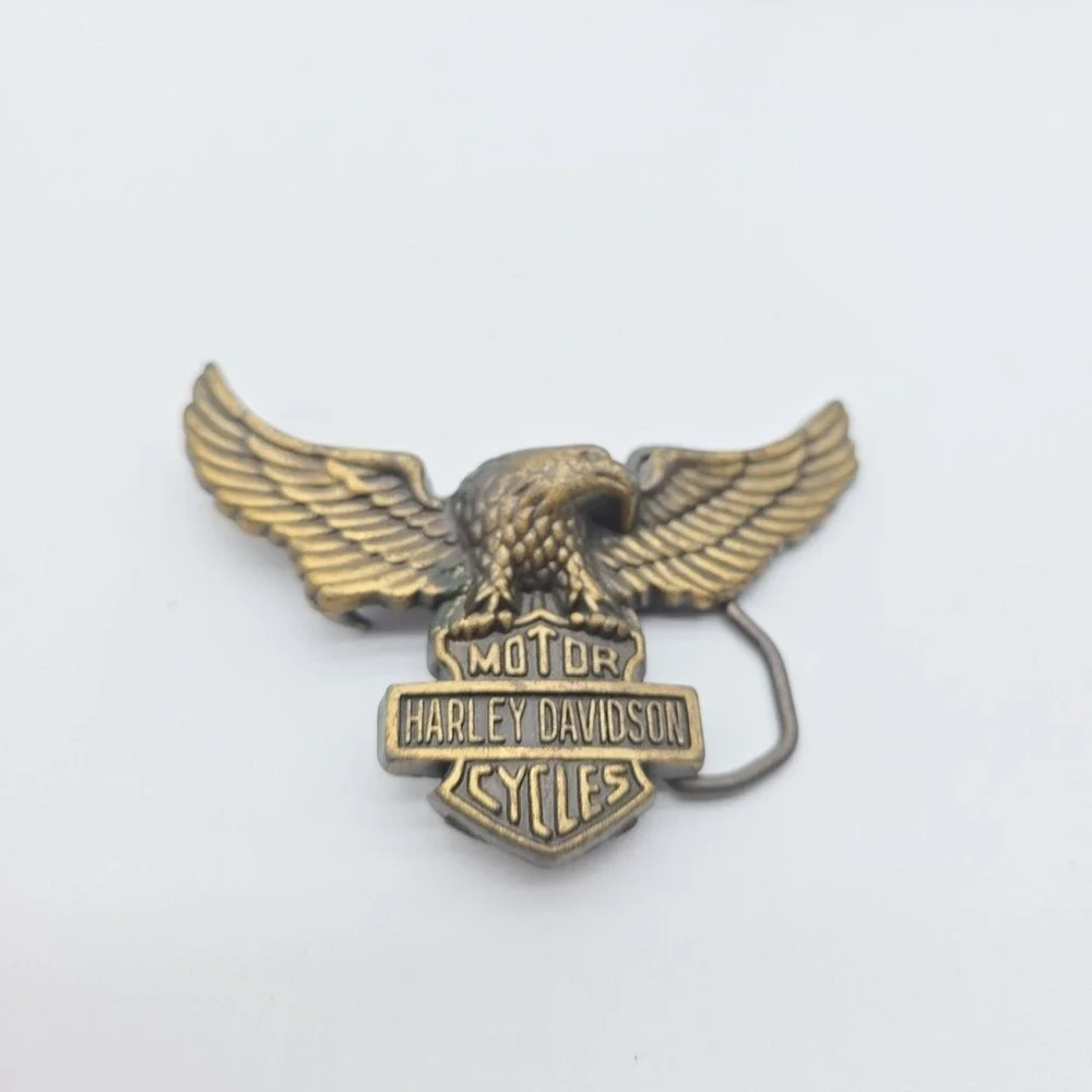 Vintage Triumph Motorcycles Belt Buckle Variant‎ Design Eagle Rare Clean Brass